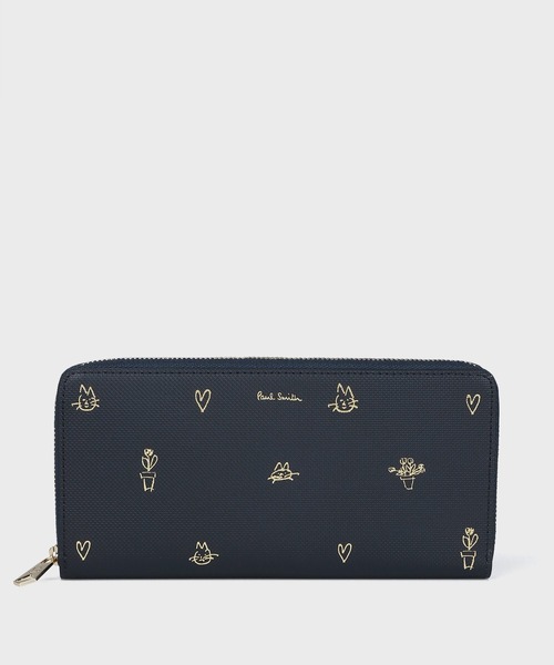 【新品未使用】ポールスミス ラウンドファスナー長財布Mドゥードゥル413 ネイビ Paul Smith PAUL SMITH ポールスミス 長財布 ラウンドファスナー