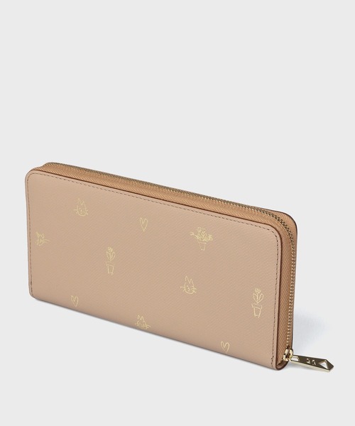 Paul Smith（ポールスミス）の「ミックスドゥードゥル ラウンドジップ 長財布 / 555409 W724（財布・レディース・ピンク/ミント/ベージュ/ネイビー・FREE）」の5枚目の写真