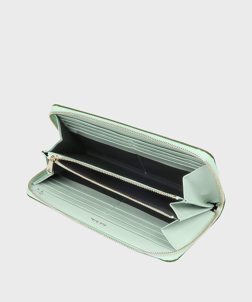 Paul Smith（ポールスミス）の「ミックスドゥードゥル ラウンドジップ 長財布 / 555409 W724（財布・レディース・ピンク/ミント/ベージュ/ネイビー・FREE）」の9枚目の写真