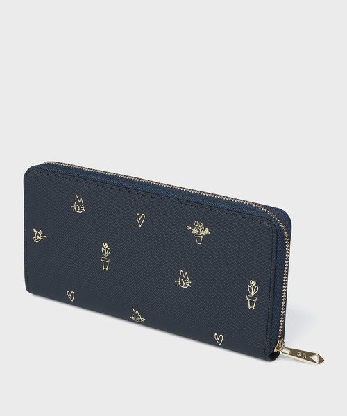 Paul Smith（ポールスミス）の「ミックスドゥードゥル ラウンドジップ 長財布 / 555409 W724（財布・レディース・ピンク/ミント/ベージュ/ネイビー・FREE）」の17枚目の写真