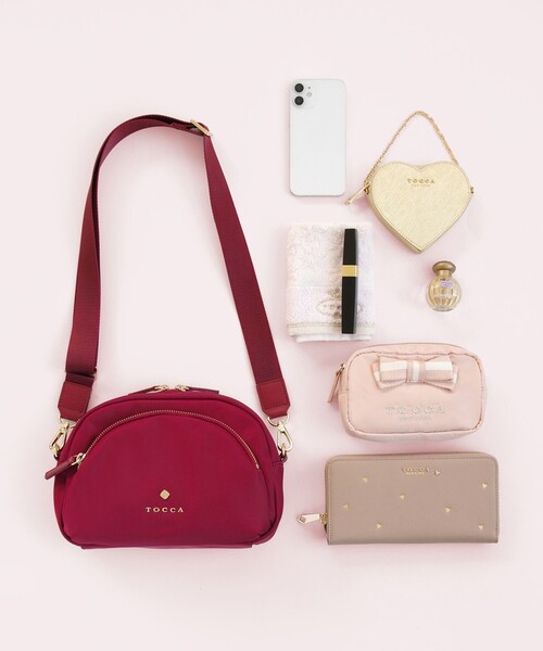 TOCCA(トッカ)の「LUNAE NYLON BAG ショルダーバッグ(ショルダーバッグ・レディース・ブラック系/ベージュ系/ネイビー系/レッド系/ライトグレー系・F)」の16枚目の写真