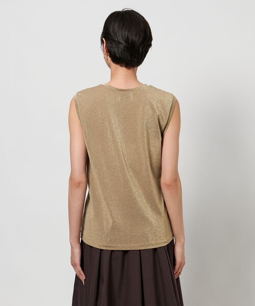 UNITED ARROWS（ユナイテッドアローズ）の「ラメ ノースリーブ カットソー（Tシャツ/カットソー・レディース・シルバー/ナチュラル/ブラック・FREE）」の15枚目の写真