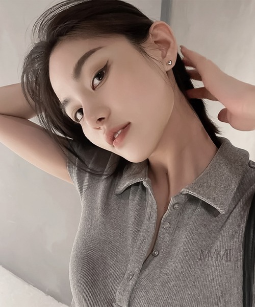 blackdia ocean（ブラックダイヤオーシャン）の「blackdia ocean ニュアンスミニハートピアス（ピアス（両耳用）・レディース・シルバー/ゴールド・FREE）」の3枚目の写真