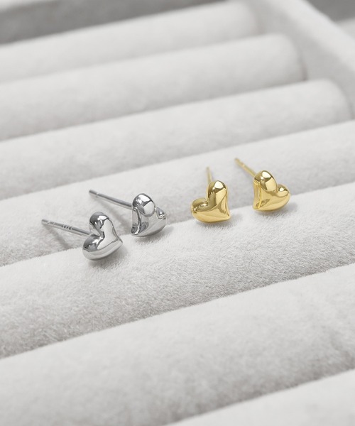 blackdia ocean（ブラックダイヤオーシャン）の「blackdia ocean ニュアンスミニハートピアス（ピアス（両耳用）・レディース・シルバー/ゴールド・FREE）」の10枚目の写真