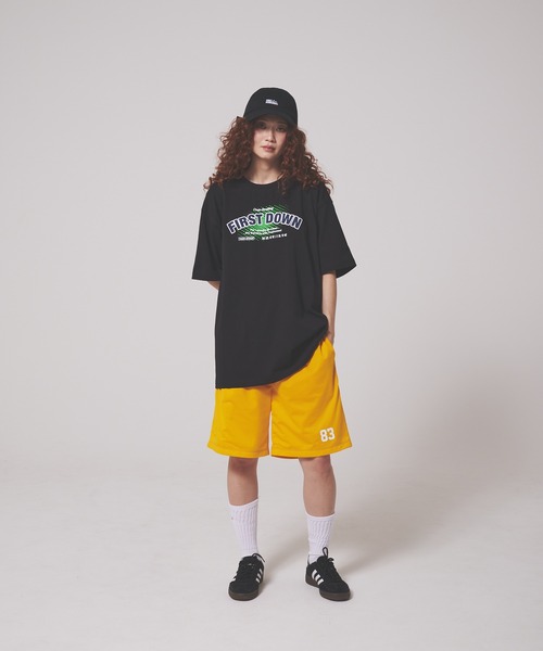 FIRST DOWN（ファーストダウン）の「プリント ショートスリーブ Tシャツ #1（Tシャツ/カットソー・メンズ・杢グレー/ホワイト/ブラック・M/XL/L）」の8枚目の写真