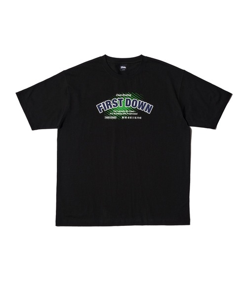 FIRST DOWN（ファーストダウン）の「プリント ショートスリーブ Tシャツ #1（Tシャツ/カットソー・メンズ・杢グレー/ホワイト/ブラック・M/XL/L）」の14枚目の写真