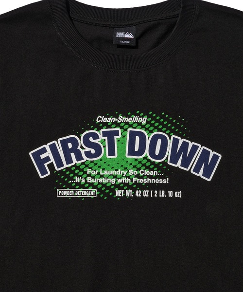 FIRST DOWN（ファーストダウン）の「プリント ショートスリーブ Tシャツ #1（Tシャツ/カットソー・メンズ・杢グレー/ホワイト/ブラック・M/XL/L）」の17枚目の写真