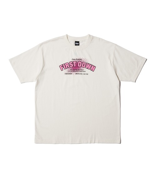 FIRST DOWN（ファーストダウン）の「プリント ショートスリーブ Tシャツ #1（Tシャツ/カットソー・メンズ・杢グレー/ホワイト/ブラック・M/XL/L）」の18枚目の写真