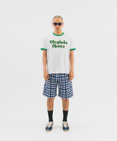WOKE EDGE（ウォークエッジ）の「Virginia Shore Ringer Tee（Tシャツ/カットソー・メンズ・グリーン・M/L）」の4枚目の写真