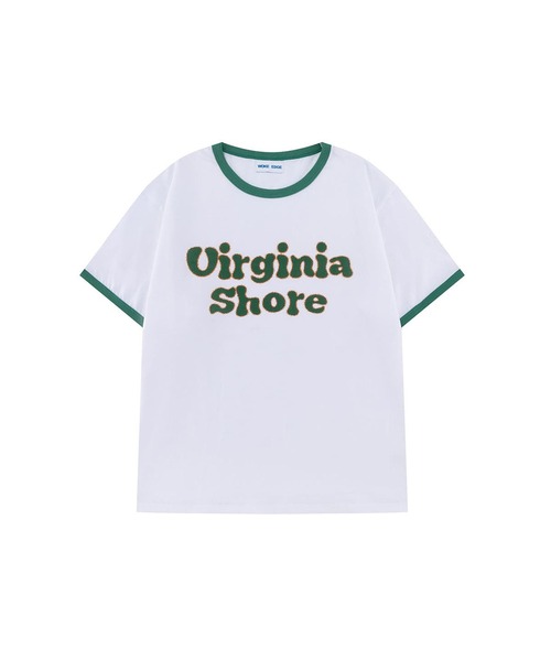WOKE EDGE（ウォークエッジ）の「Virginia Shore Ringer Tee（Tシャツ/カットソー・メンズ・グリーン・M/L）」の8枚目の写真