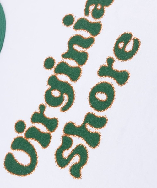 WOKE EDGE（ウォークエッジ）の「Virginia Shore Ringer Tee（Tシャツ/カットソー・メンズ・グリーン・M/L）」の11枚目の写真