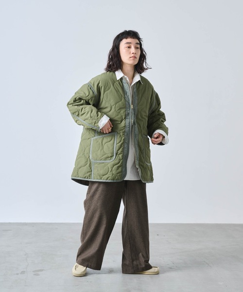 kha:ki（カーキ）の「「KHA:KI / カーキ」MIL QUILT ZIP UP JACKET