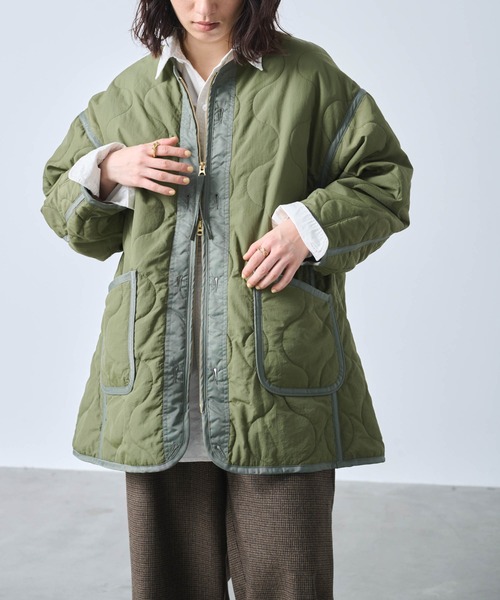 kha:ki（カーキ）の「「KHA:KI / カーキ」MIL QUILT ZIP UP JACKET