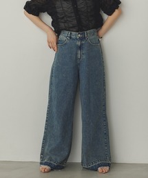 hunch（ハンチ）の「オーバーダイ デニムバギーパンツ（デニムパンツ）」