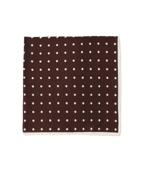NATURAL BEAUTY BASIC（ナチュラルビューティーベーシック）の「◇ポルカドットスカーフ（バンダナ/スカーフ・レディース・ブラウン/ブルー/ブラック・FREE）」の3枚目の写真