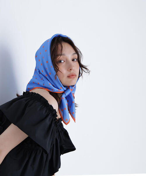 ◇ポルカドットスカーフ（バンダナ/スカーフ）｜NATURAL BEAUTY