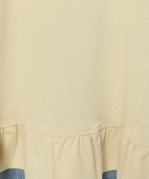 LOWRYS FARM（ローリーズファーム）の「スソフリルＴＥＥ　499875（Tシャツ/カットソー・レディース・ベージュ/オフホワイト/ブラック・LONG/SHORT）」の21枚目の写真