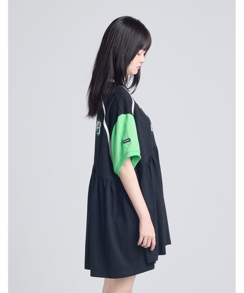 Little sunny bite(リトルサニーバイト)の「『little sunny bite』numbering dress(ワンピース・レディース・ブラック×グリーン/ブラック×ピンク/ホワイト・MEDIUM/SMALL)」の18枚目の写真