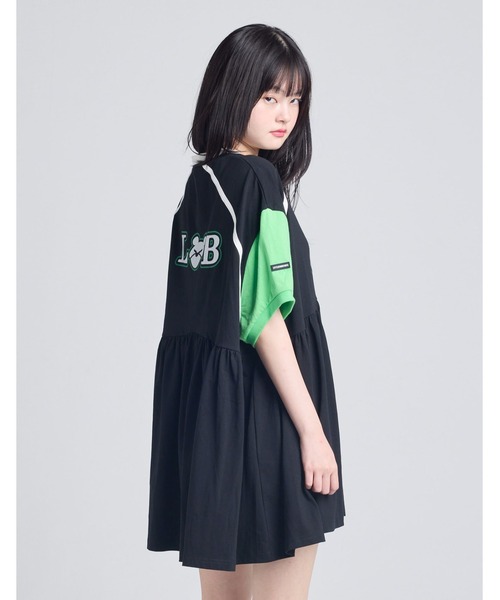 Little sunny bite(リトルサニーバイト)の「『little sunny bite』numbering dress(ワンピース・レディース・ブラック×グリーン/ブラック×ピンク/ホワイト・MEDIUM/SMALL)」の19枚目の写真