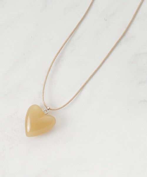 SHOO・LA・RUE(シューラルー)の「【マルチWAY】クリアハートネックレス(ネックレス・レディース・ライトベージュ/ブラック/ダークブラウン・00)」の3枚目の写真