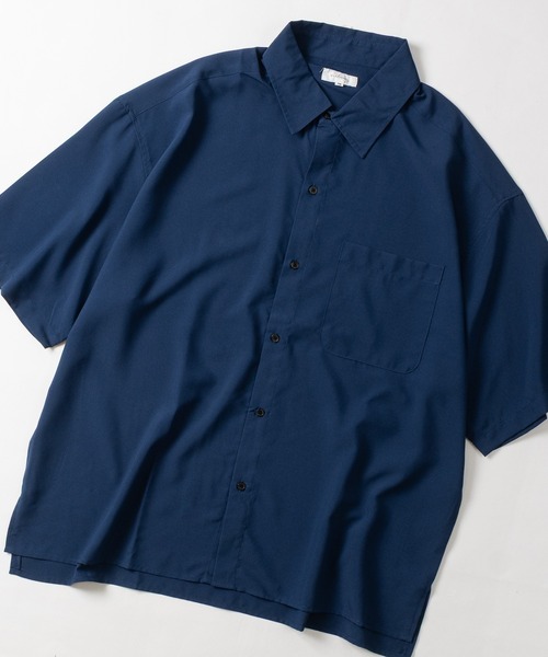 JOHN'S CLOSET(ジョンズクローゼット)の「【14】アソートプリント サイドスリット オーバーサイズ 半袖シャツ(シャツ/ブラウス・メンズ・グレー系2/ホワイト系2/ホワイト系1/グレー系1/ネイビー/グリーン系1/ベージュ系1・LARGE/MEDIUM)」の1枚目の写真
