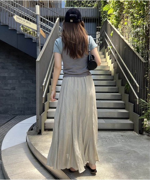 JOURNAL STANDARD WEB限定追加2 シアーレーヨンリネンスカート JOURNAL STANDARD スカート 「WEB限定追加2」シアーレーヨンリネン