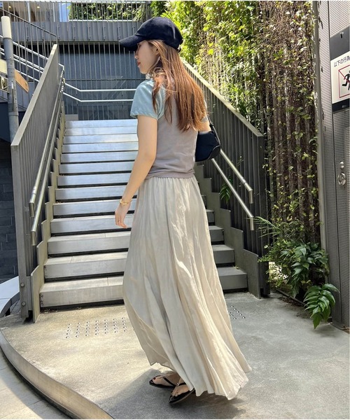 JOURNAL STANDARD WEB限定追加2 シアーレーヨンリネンスカート WEB限定追加2》シアーレーヨンリネンスカート（スカート