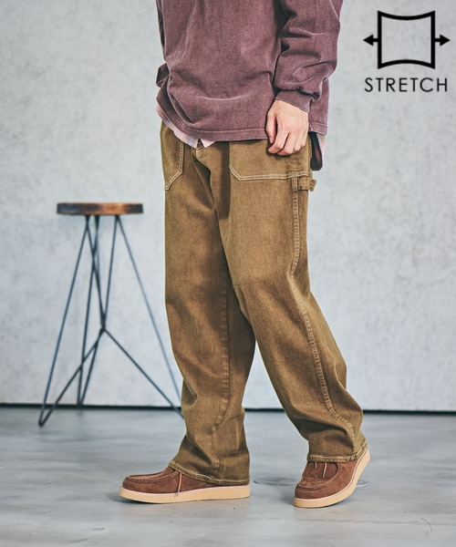 BAYFLOW(ベイフロー)の「【累計販売数15万本突破!】BOUNCYCLEペインターパンツ【ストレッチ】(その他パンツ・メンズ・ブラウン/ブラック系その他/ダークブルー/ライトブルー/ブラック・LARGE/MEDIUM)」の3枚目の写真