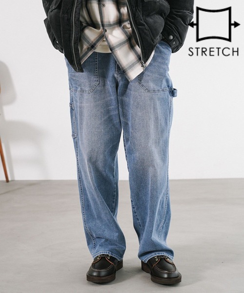 BAYFLOW(ベイフロー)の「【累計販売数15万本突破!】BOUNCYCLEペインターパンツ【ストレッチ】(その他パンツ・メンズ・ブラウン/ブラック系その他/ダークブルー/ライトブルー/ブラック・LARGE/MEDIUM)」の4枚目の写真