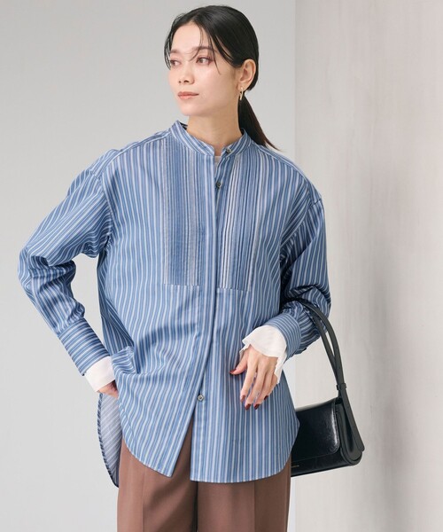 セール】ピンタック シャツ（シャツ/ブラウス）｜green label relaxing