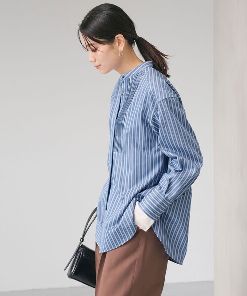 セール】ピンタック シャツ（シャツ/ブラウス）｜green label relaxing