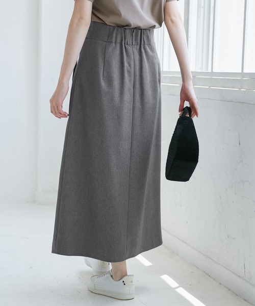 ROPE' PICNIC(ロペピクニック)の「レディハンサムシリーズ ウールライクタックキルトスカート/セットアップ対応(スカート・レディース・ライトグレー/ベージュ系その他2/ネイビー/ブラック系その他/グレー・S/M/L)」の14枚目の写真