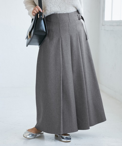セール】レディハンサムシリーズ ウールライクタックキルトスカート