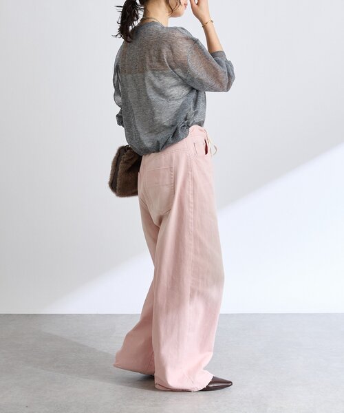 RIVE DROITE（リヴドロワ）の「【遊び心をプラス】ドロストカラーパンツ（その他パンツ・レディース・ブラウン/ピンク・38/36）」の9枚目の写真