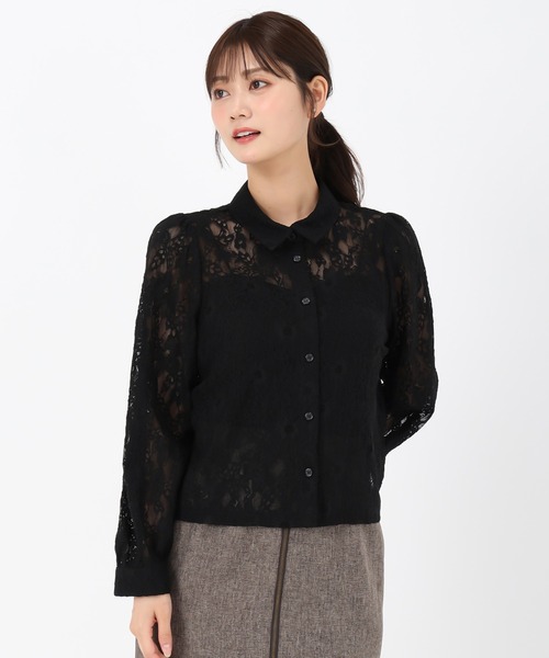 MISCH MASCH(ミッシュマッシュ)の「レースシャツブラウス(シャツ/ブラウス・レディース・ホワイト/ブラック・フリ-)」の14枚目の写真