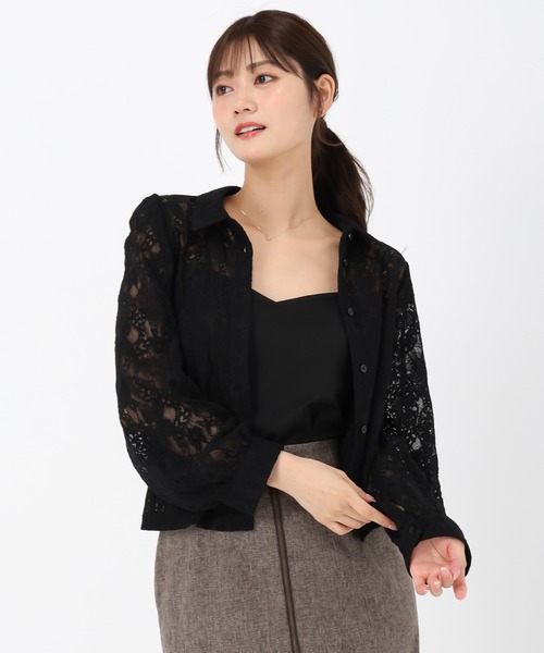 MISCH MASCH(ミッシュマッシュ)の「レースシャツブラウス(シャツ/ブラウス・レディース・ホワイト/ブラック・フリ-)」の17枚目の写真