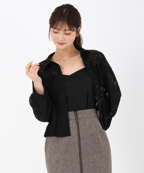 MISCH MASCH(ミッシュマッシュ)の「レースシャツブラウス(シャツ/ブラウス・レディース・ホワイト/ブラック・フリ-)」の18枚目の写真