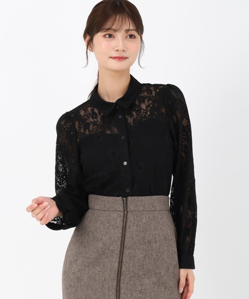 MISCH MASCH(ミッシュマッシュ)の「レースシャツブラウス(シャツ/ブラウス・レディース・ホワイト/ブラック・フリ-)」の19枚目の写真