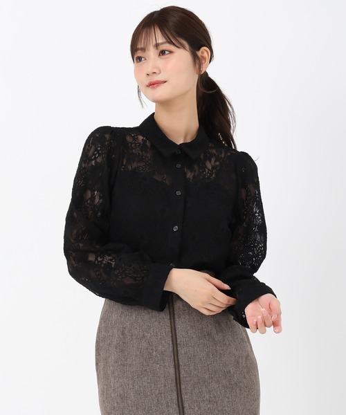 MISCH MASCH(ミッシュマッシュ)の「レースシャツブラウス(シャツ/ブラウス・レディース・ホワイト/ブラック・フリ-)」の21枚目の写真