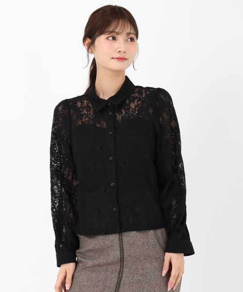 MISCH MASCH(ミッシュマッシュ)の「レースシャツブラウス(シャツ/ブラウス・レディース・ホワイト/ブラック・フリ-)」の22枚目の写真