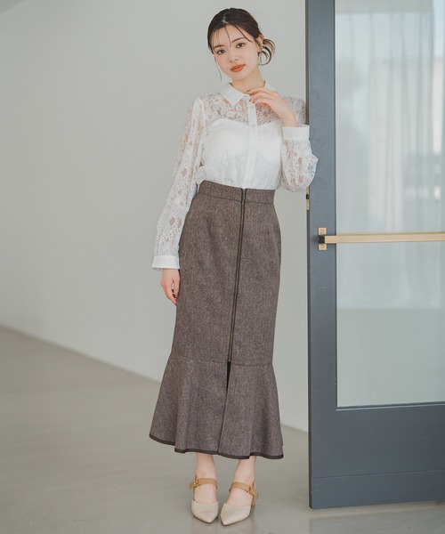 MISCH MASCH(ミッシュマッシュ)の「レースシャツブラウス(シャツ/ブラウス・レディース・ホワイト/ブラック・フリ-)」の9枚目の写真