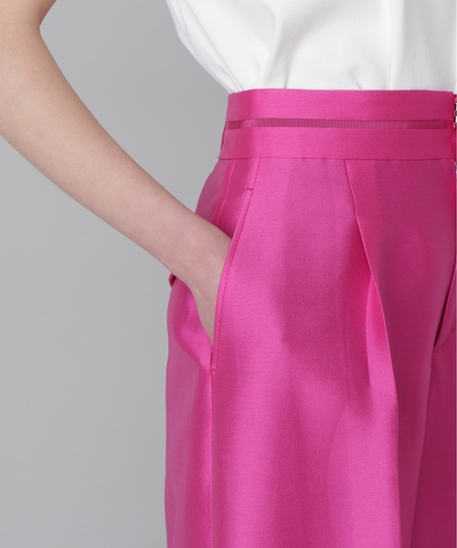 ADORE(アドーア)の「シルキーダブルクロスパンツ(その他パンツ・レディース・ピンク/ホワイト/ブラック・38/36)」の6枚目の写真