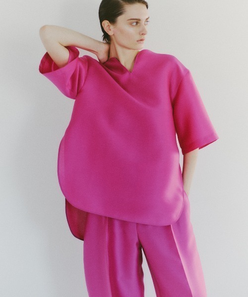 ADORE(アドーア)の「シルキーダブルクロスパンツ(その他パンツ・レディース・ピンク/ホワイト/ブラック・38/36)」の4枚目の写真