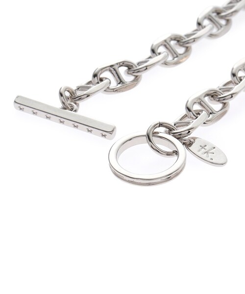 tk.TAKEO KIKUCHI(ティーケータケオキクチ)の「アンカーチェーンブレスレット(ブレスレット・メンズ・シルバー/ブラック・00)」の5枚目の写真