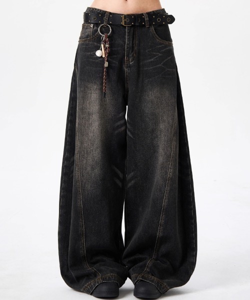 Ressaca(レサーカ)の「ヴィンテージライクワイドカーブデニムパンツ(デニムパンツ・メンズ・ブラック/ブルー・XL/L/M)」の15枚目の写真