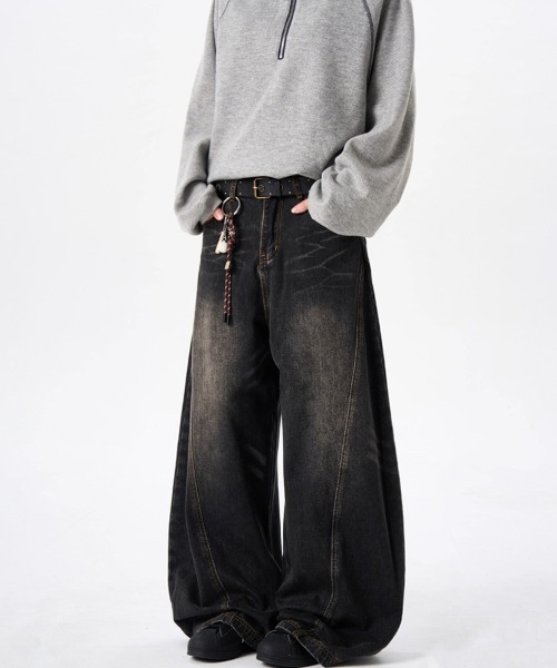 Ressaca(レサーカ)の「ヴィンテージライクワイドカーブデニムパンツ(デニムパンツ・メンズ・ブラック/ブルー・XL/L/M)」の16枚目の写真