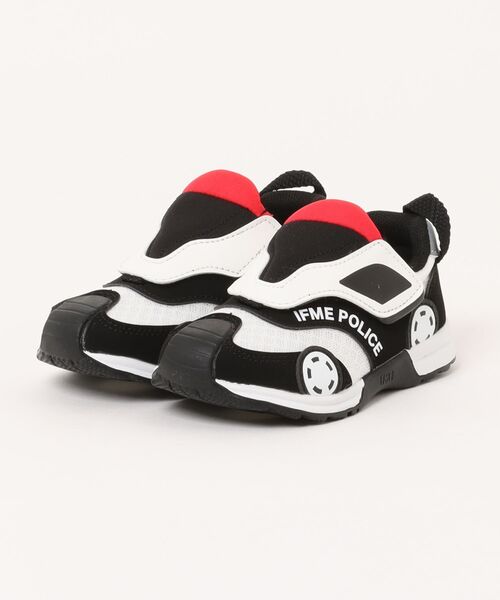 IFME（イフミー）の「IFME イフミー IFME×はたらくのりもの キッズ スニーカー joob ジョーブ patto パット 子供靴 パっと簡単に履ける ワンベルト 30-5809（スニーカー・キッズ・ネイビー/ホワイト/レッド・15.0cm/15.5cm/16.0cm/16.5cm/17.0cm/17.5cm/18.0cm）」の2枚目の写真
