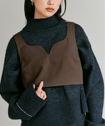 W:Huku | 【W:Huku / ストレッチソフトツイル】バック ベルト ビスチェ / Stretch Soft Twill Back Belt Bustier(キャミソール)