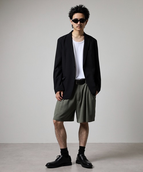BANKS(バンクス)の「BANKS JOURNAL LINE TACK WIDE SHORT PANTS ラインタックワイドショートパンツ(その他パンツ・メンズ・オリーブ/ブラウン・S/M/L)」の15枚目の写真