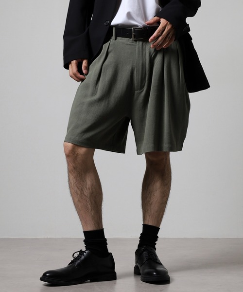 BANKS(バンクス)の「BANKS JOURNAL LINE TACK WIDE SHORT PANTS ラインタックワイドショートパンツ(その他パンツ・メンズ・オリーブ/ブラウン・S/M/L)」の14枚目の写真